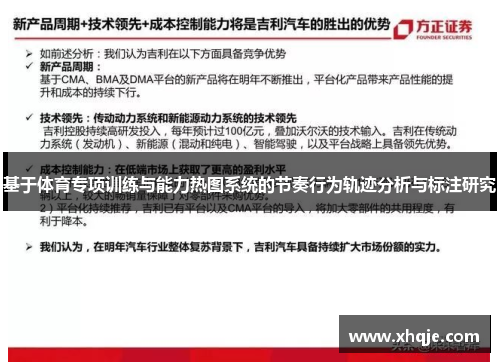 基于体育专项训练与能力热图系统的节奏行为轨迹分析与标注研究